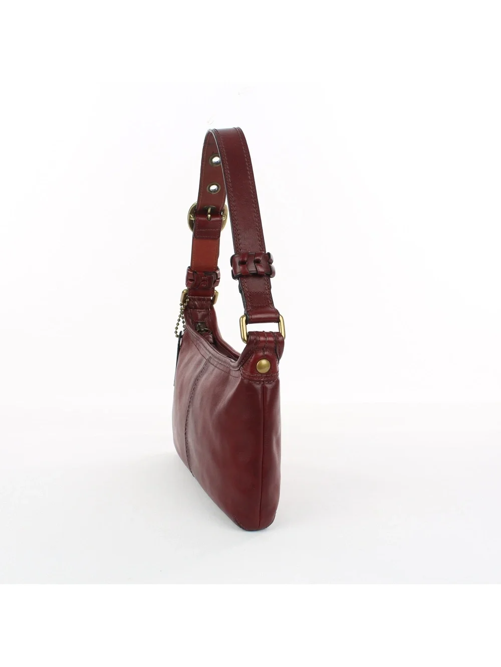 Coach Legacy Bleecker Burgundy Leather Bag F11415 Vtg Y2K